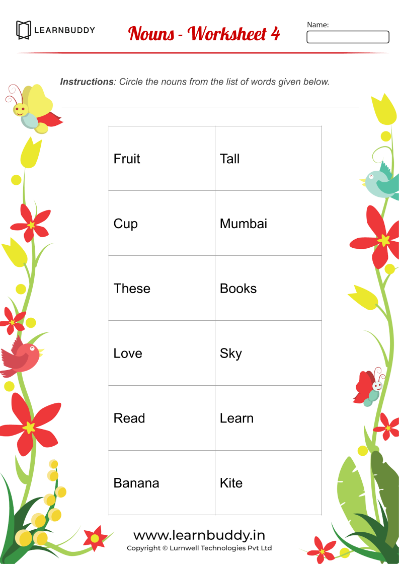 homework for class 1 english with answers